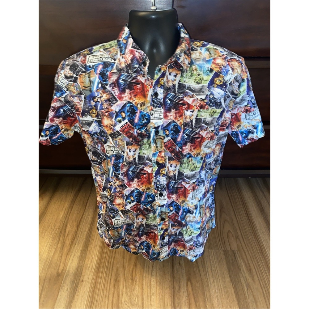 Star Wars The Empire Strikes Back Shirt Button Up Size Medium Our Universe